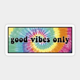 Good Vibes Only Tye Dye Sticker